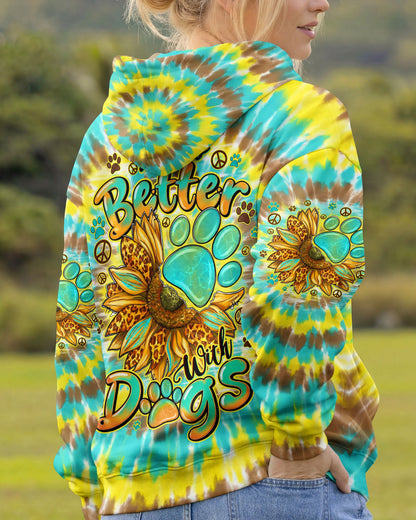 LIFE IS BETTER WITH DOGS ALL OVER PRINT - TYQY0805262