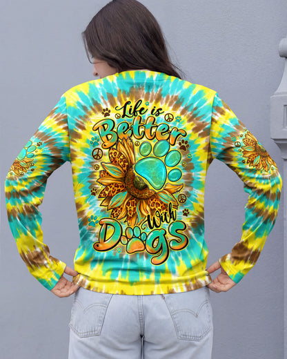 LIFE IS BETTER WITH DOGS ALL OVER PRINT - TYQY0805262