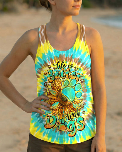 LIFE IS BETTER WITH DOGS ALL OVER PRINT - TYQY0805262