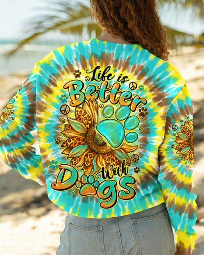 LIFE IS BETTER WITH DOGS ALL OVER PRINT - TYQY0805262
