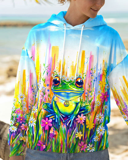 WHISPER WORDS OF WISDOM LET IT BE FROG ALL OVER PRINT - TYQY0806262
