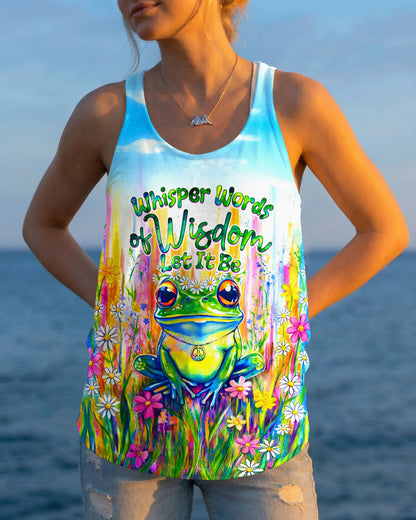 WHISPER WORDS OF WISDOM LET IT BE FROG ALL OVER PRINT - TYQY0806262