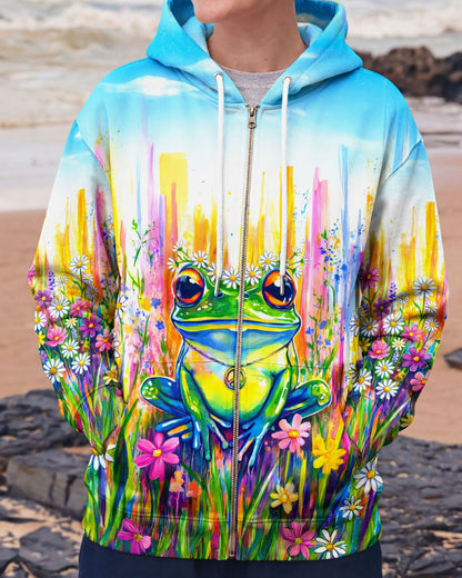 WHISPER WORDS OF WISDOM LET IT BE FROG ALL OVER PRINT - TYQY0806262