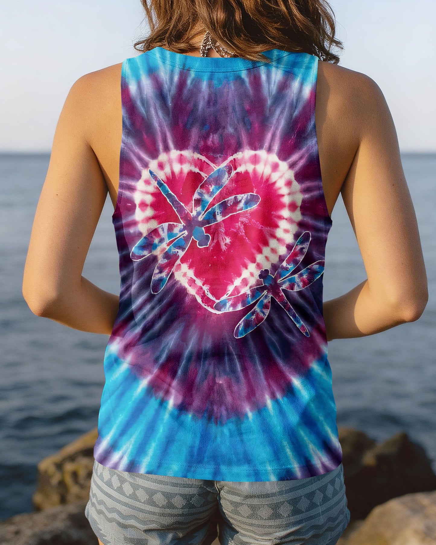 DRAGONFLIES LOVE BLOOM ALL OVER PRINT - TYQY0904263
