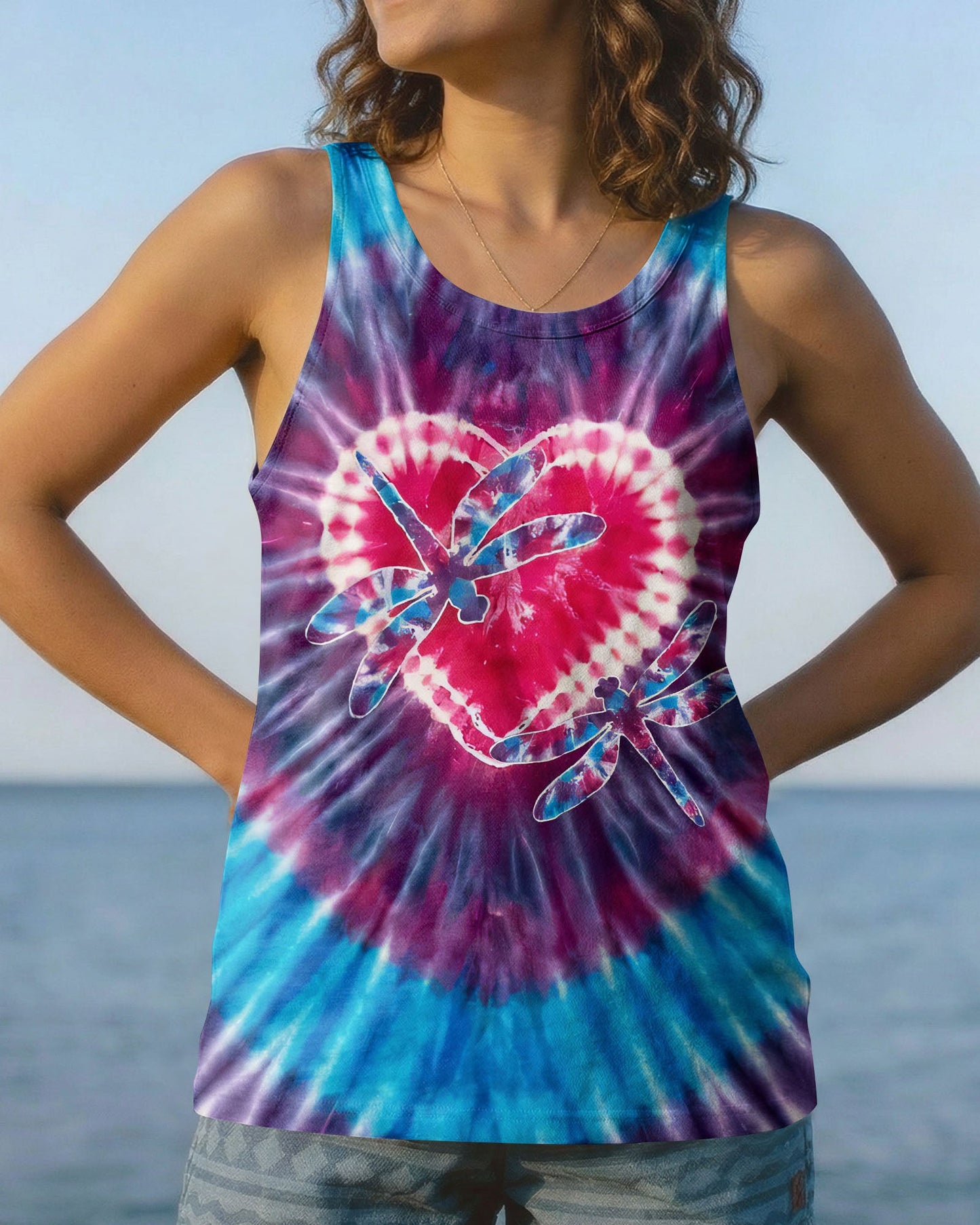 DRAGONFLIES LOVE BLOOM ALL OVER PRINT - TYQY0904263
