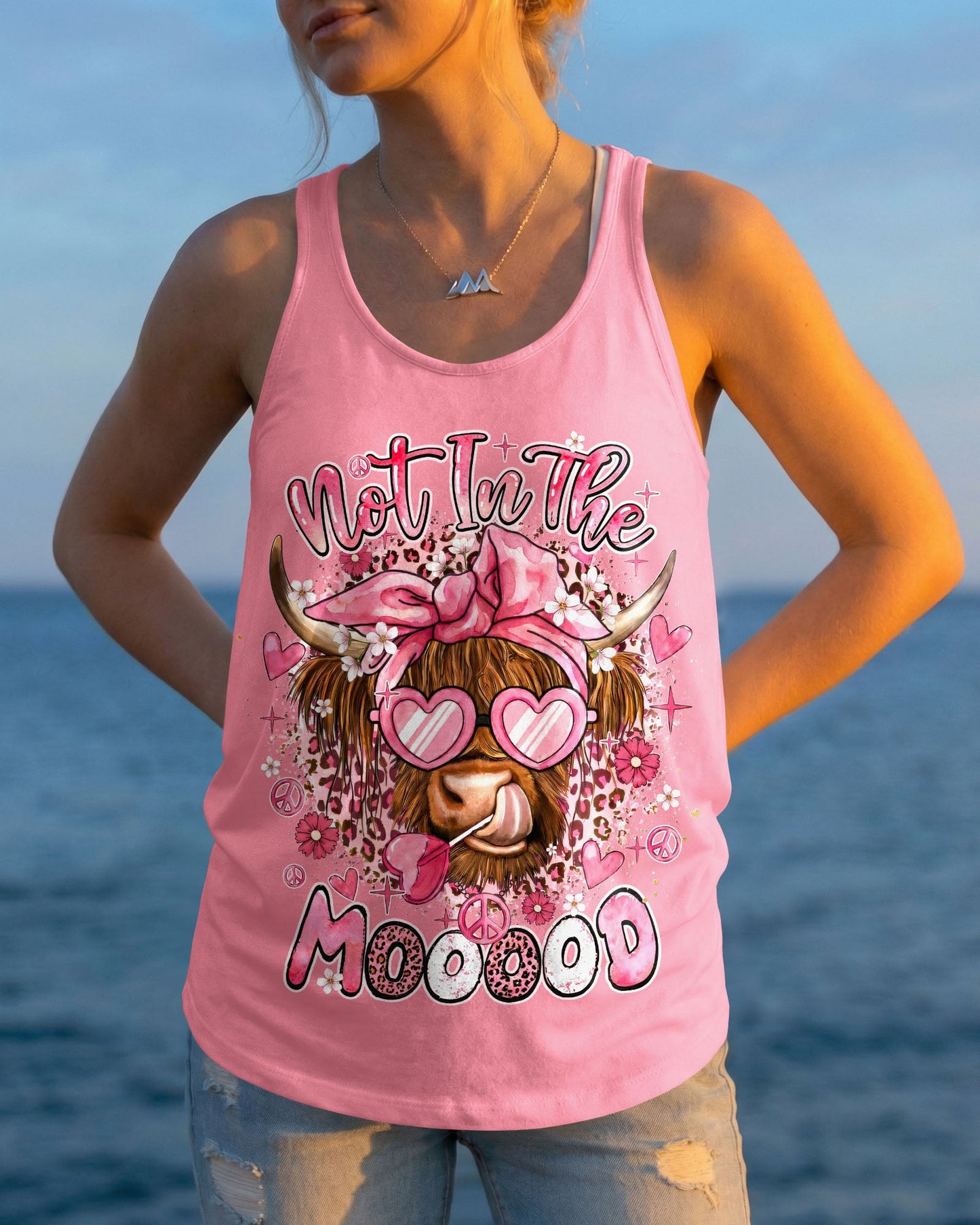 NOT IN THE MOOOOD COW ALL OVER PRINT - TYQY1006263