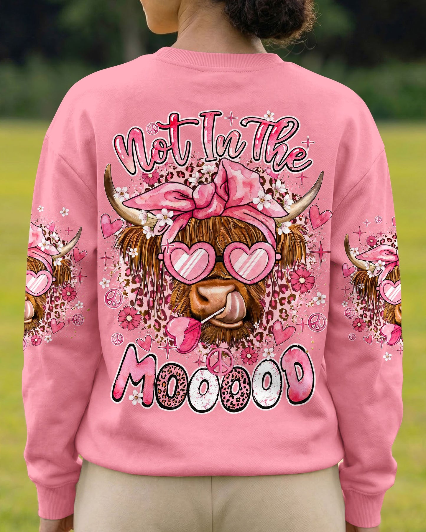 NOT IN THE MOOOOD COW ALL OVER PRINT - TYQY1006263
