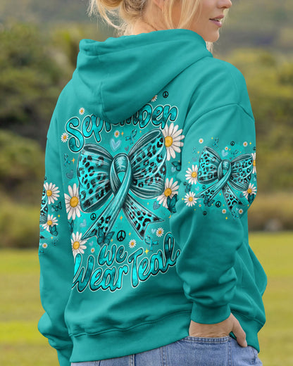 IN SEPTEMBER WE WEAR TEAL OVARIAN CANCER AWARENESS ALL OVER PRINT - TYQY1407262