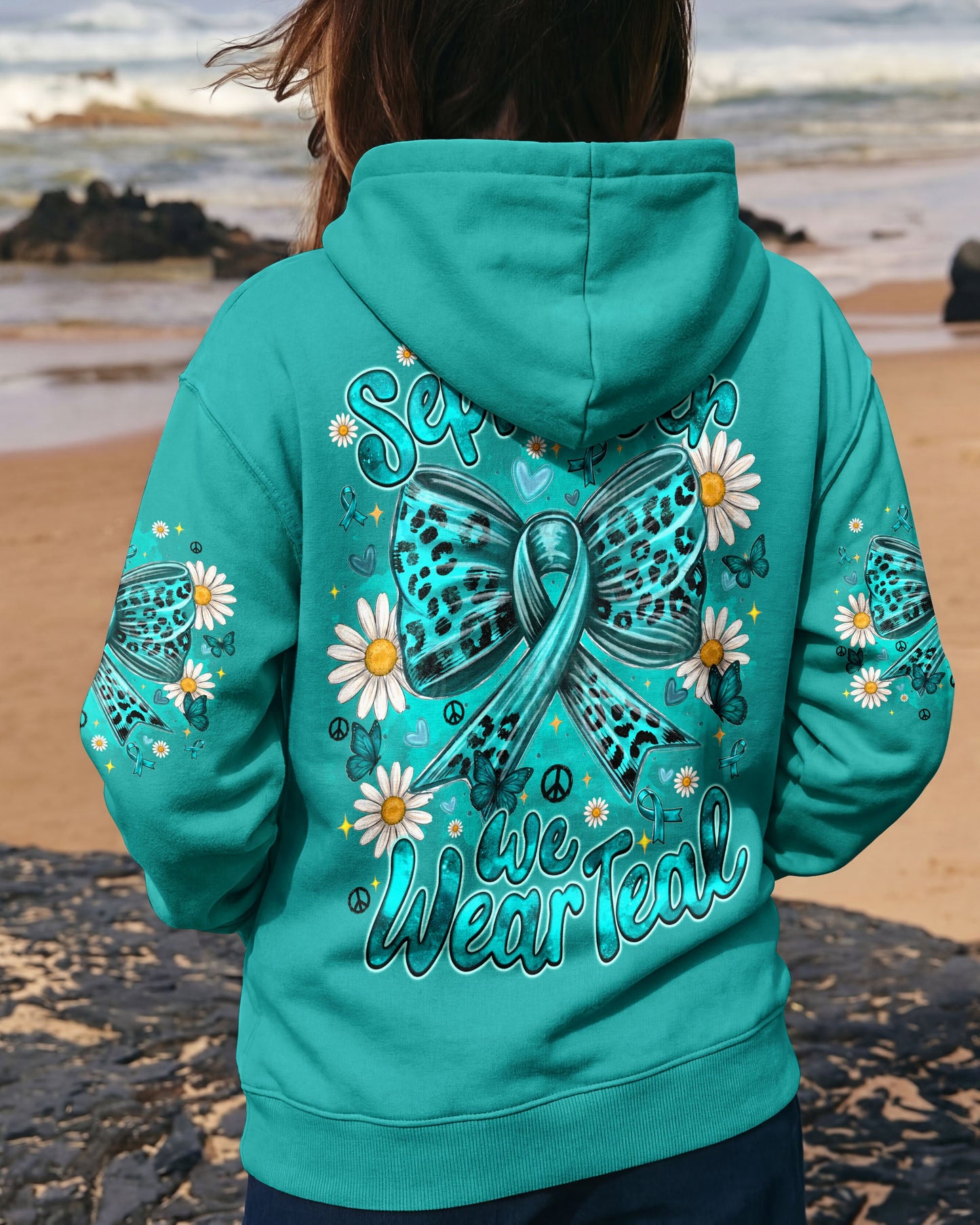 IN SEPTEMBER WE WEAR TEAL OVARIAN CANCER AWARENESS ALL OVER PRINT - TYQY1407262