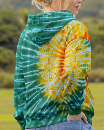 PEACE HEART PAW SUNFLOWER ALL OVER PRINT - TYQY1704263