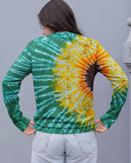 PEACE HEART PAW SUNFLOWER ALL OVER PRINT - TYQY1704263