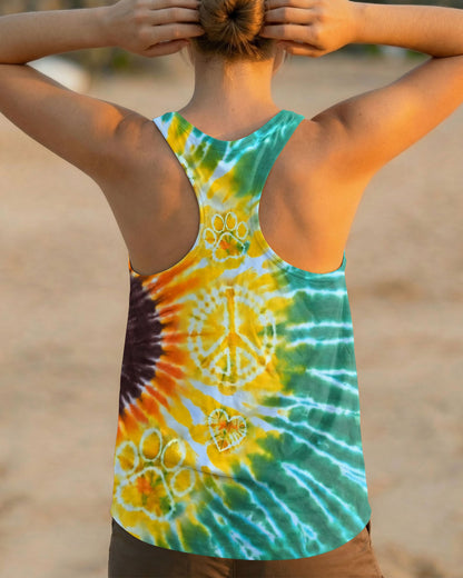PEACE HEART PAW SUNFLOWER ALL OVER PRINT - TYQY1704263