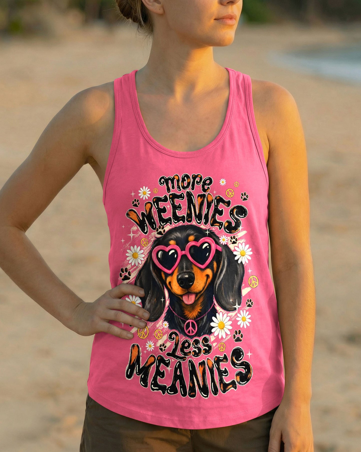 MORE WEENIES LESS MEANIES DOG ALL OVER PRINT - TYQY1905262