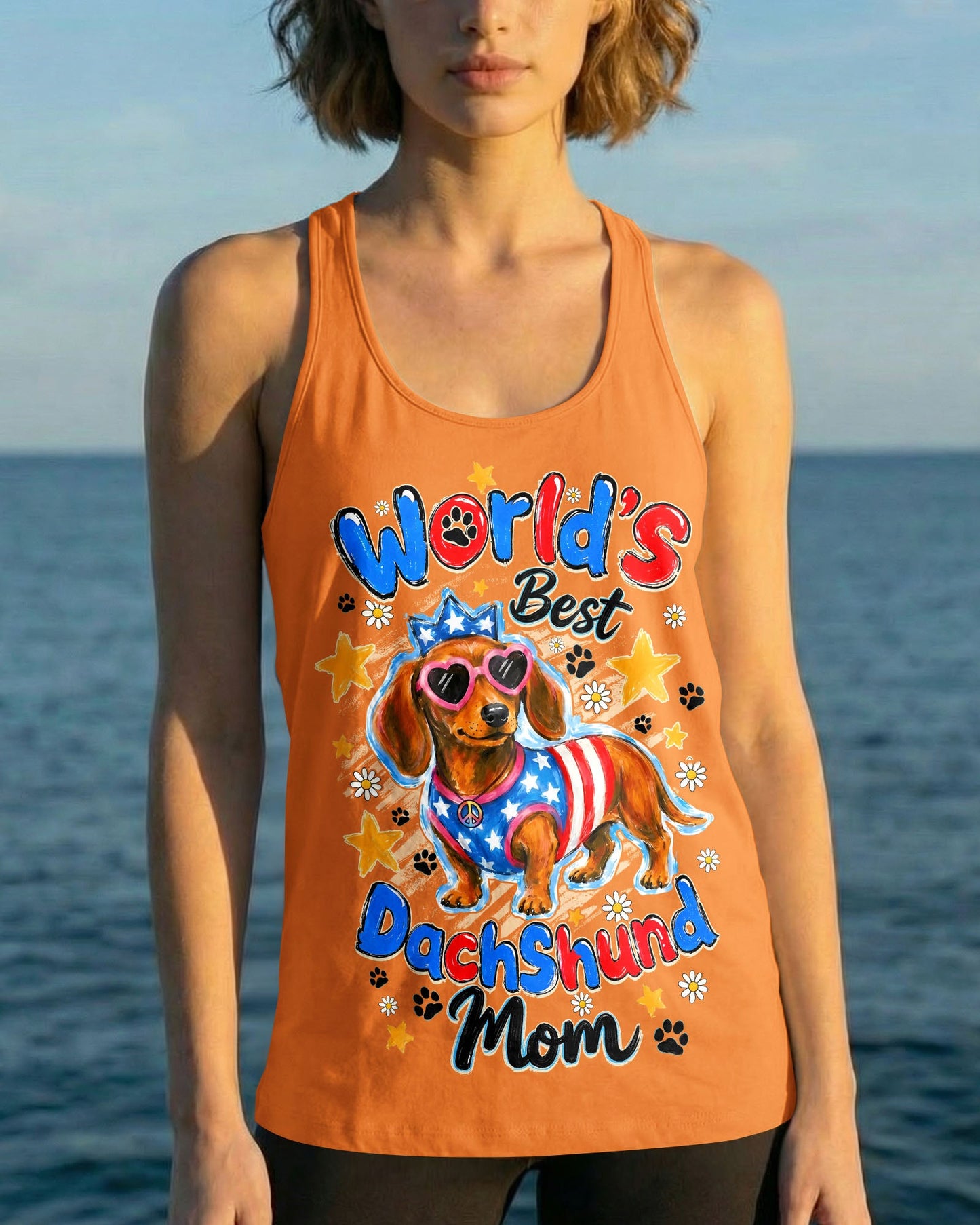 WORLD'S BEST DACHSHUND MOM DOG ALL OVER PRINT - TYQY1905263