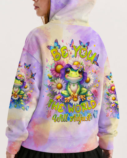 BE YOU THE WORLD WILL ADJUST FROG KIDS ALL OVER PRINT - TYQY1912232