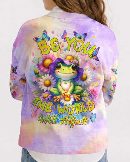 BE YOU THE WORLD WILL ADJUST FROG KIDS ALL OVER PRINT - TYQY1912232