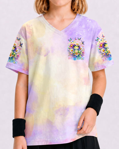 BE YOU THE WORLD WILL ADJUST FROG KIDS ALL OVER PRINT - TYQY1912232