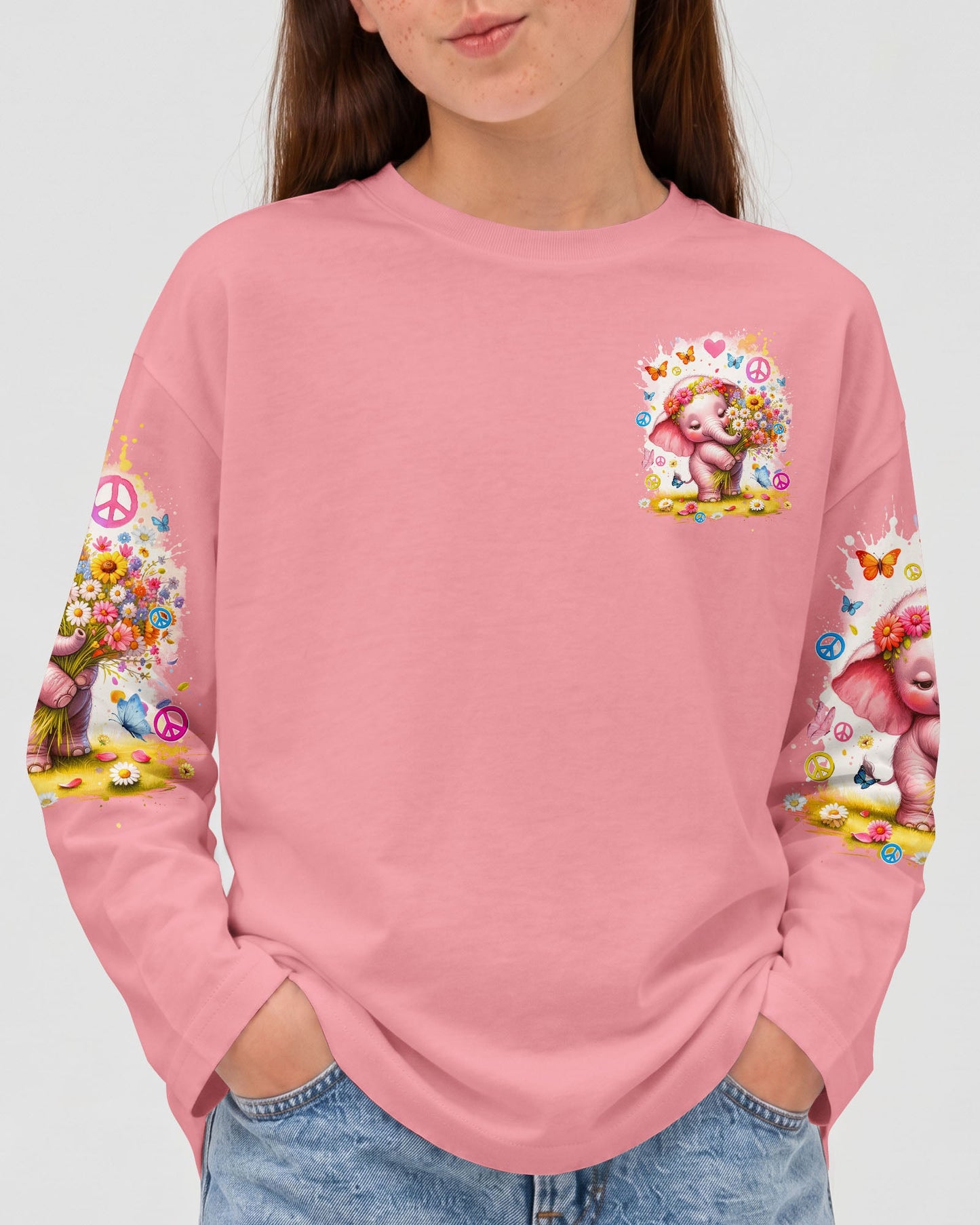 BE KIND ELEPHANT KIDS ALL OVER PRINT - TYQY1912233