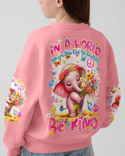 BE KIND ELEPHANT KIDS ALL OVER PRINT - TYQY1912233