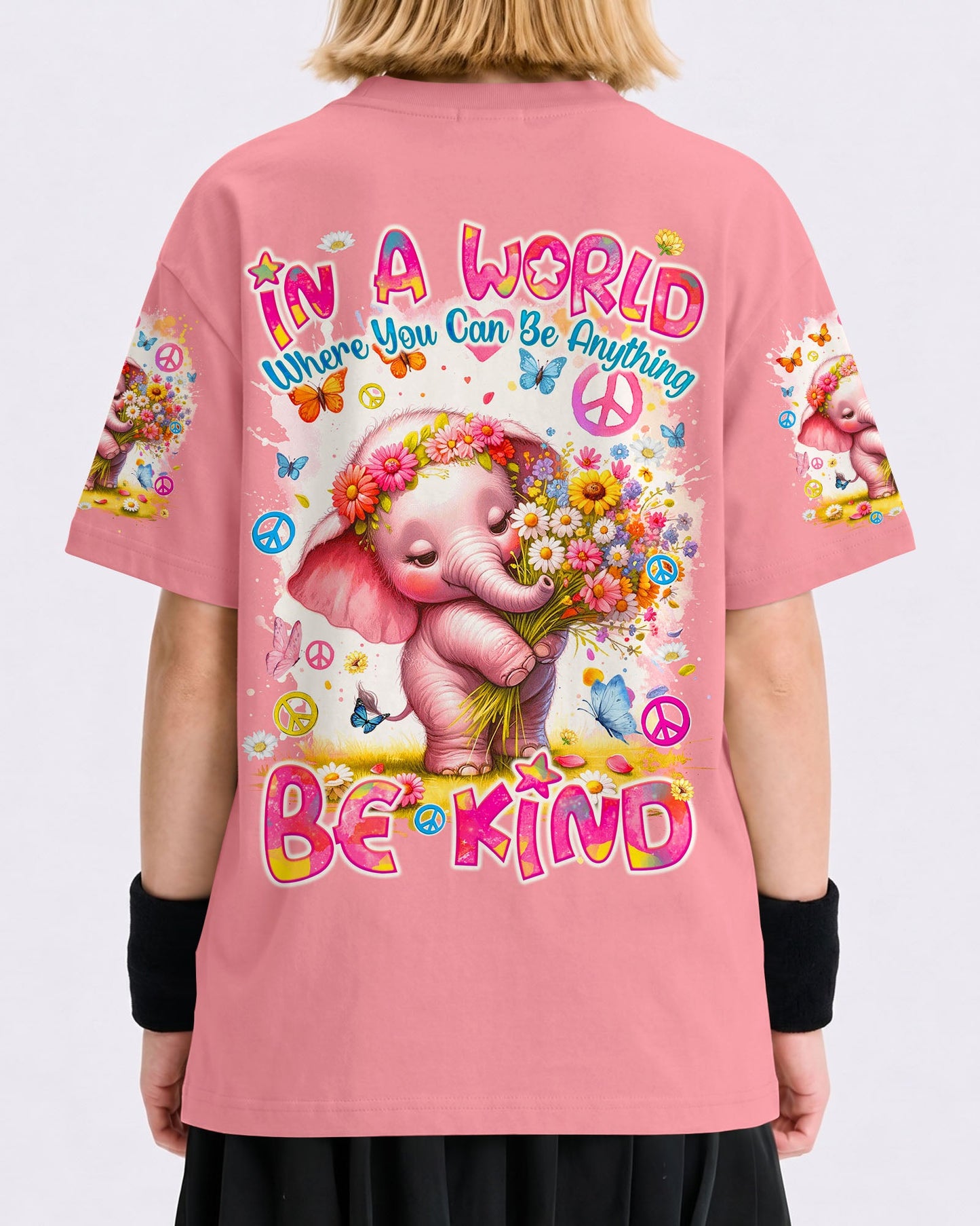 BE KIND ELEPHANT KIDS ALL OVER PRINT - TYQY1912233