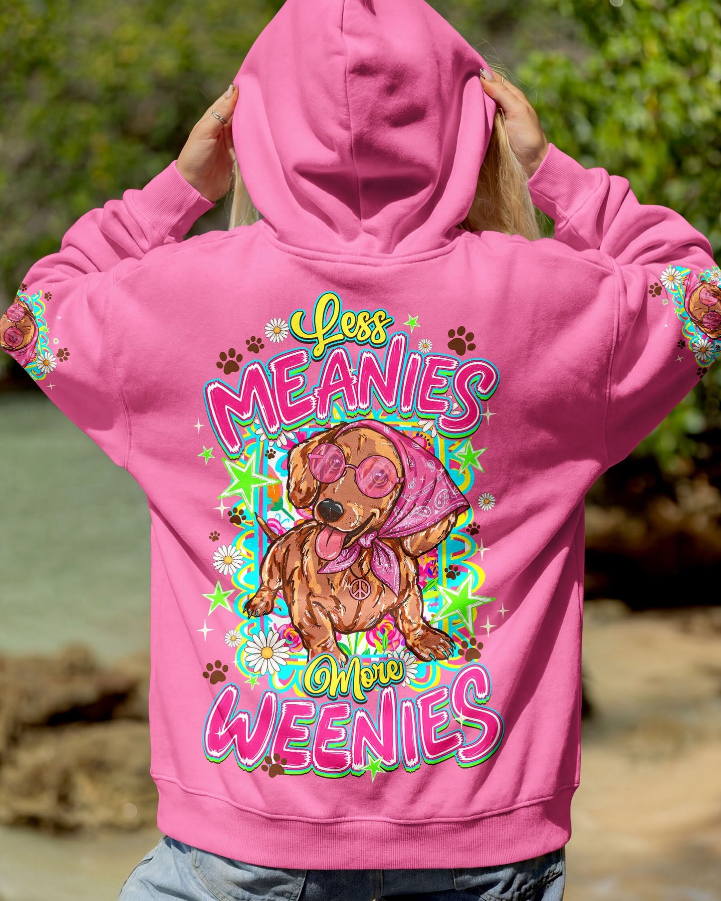 LESS MEANIES MORE WEENIES DOG ALL OVER PRINT - TYQY2105262