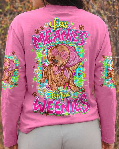 LESS MEANIES MORE WEENIES DOG ALL OVER PRINT - TYQY2105262