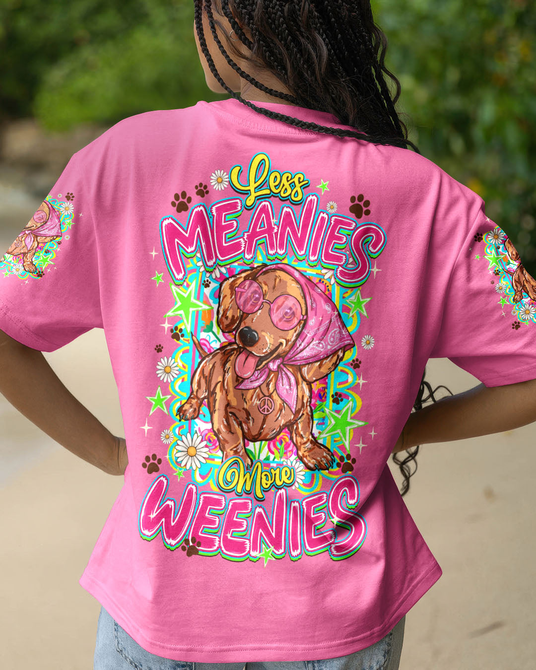 LESS MEANIES MORE WEENIES DOG ALL OVER PRINT - TYQY2105262