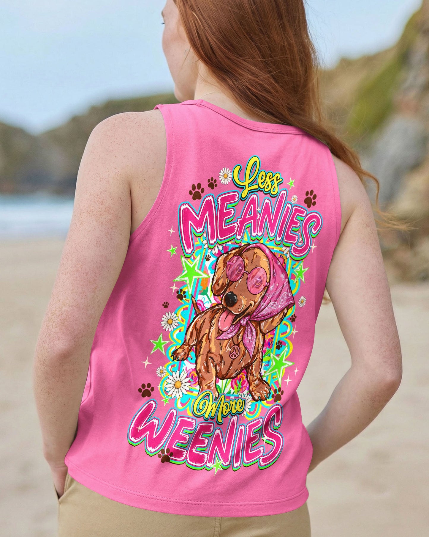 LESS MEANIES MORE WEENIES DOG ALL OVER PRINT - TYQY2105262