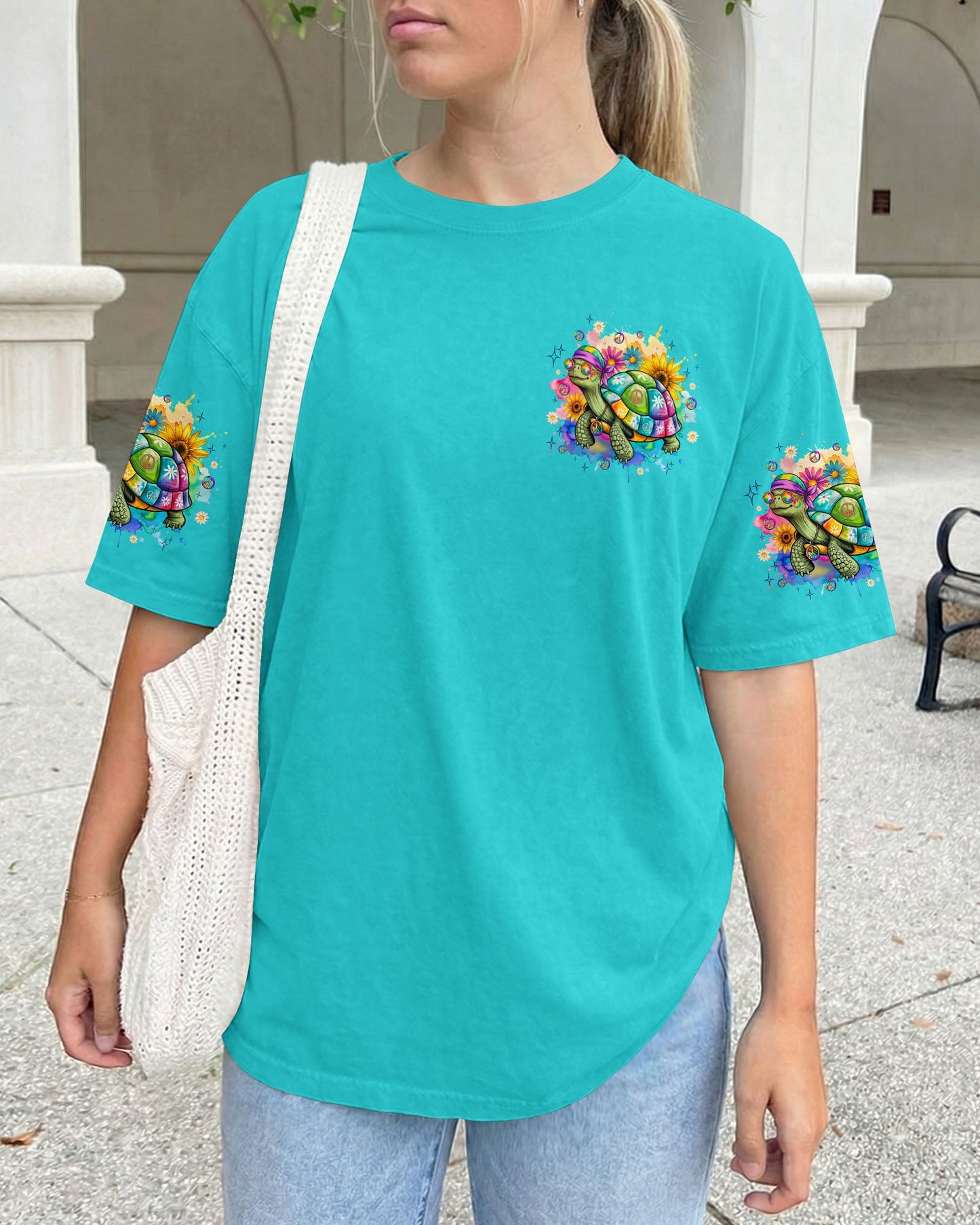 RUNNING AGAINST THE WIND TURTLE ALL OVER PRINT - TYQY2505263