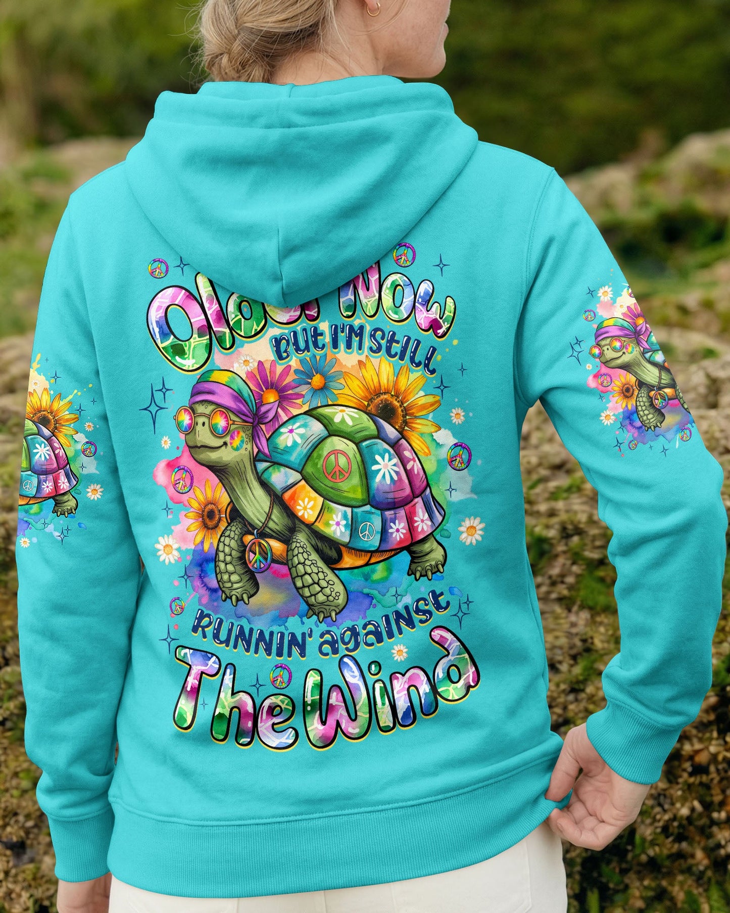 RUNNING AGAINST THE WIND TURTLE ALL OVER PRINT - TYQY2505263