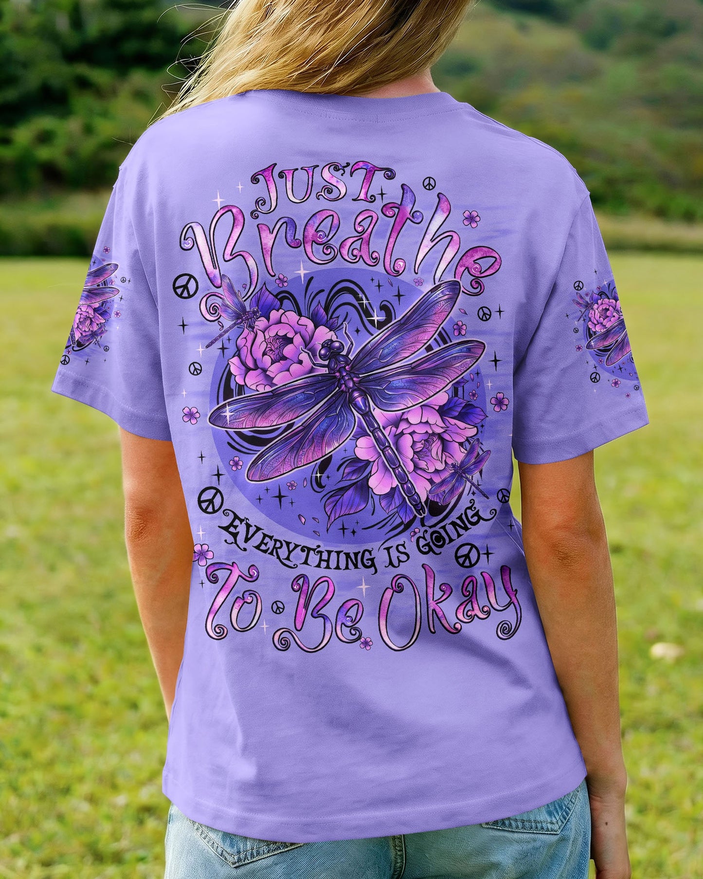 JUST BREATHE DRAGONFLY ALL OVER PRINT - TYQY2606262