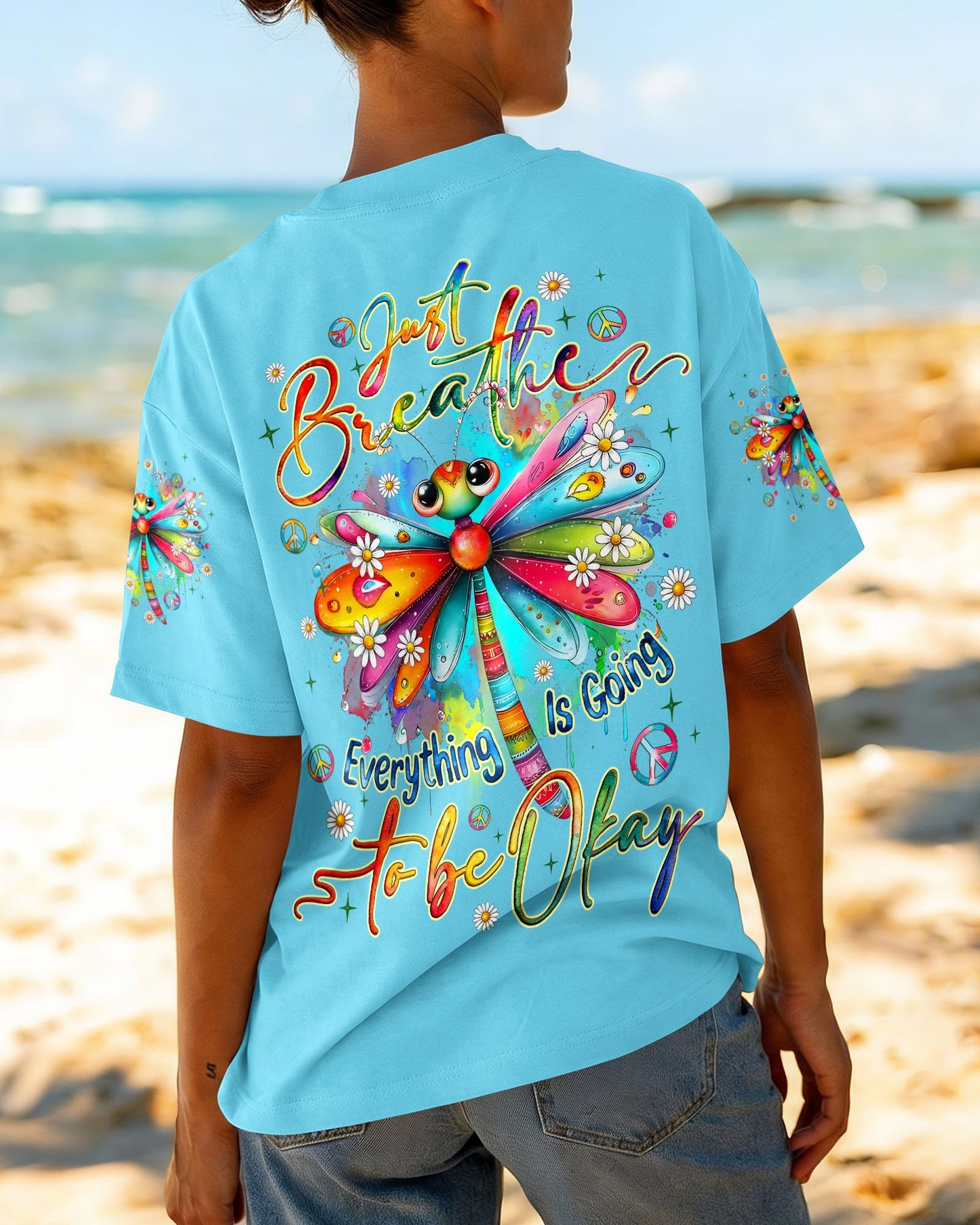 JUST BREATHE DRAGONFLY ALL OVER PRINT - TYQY3005261
