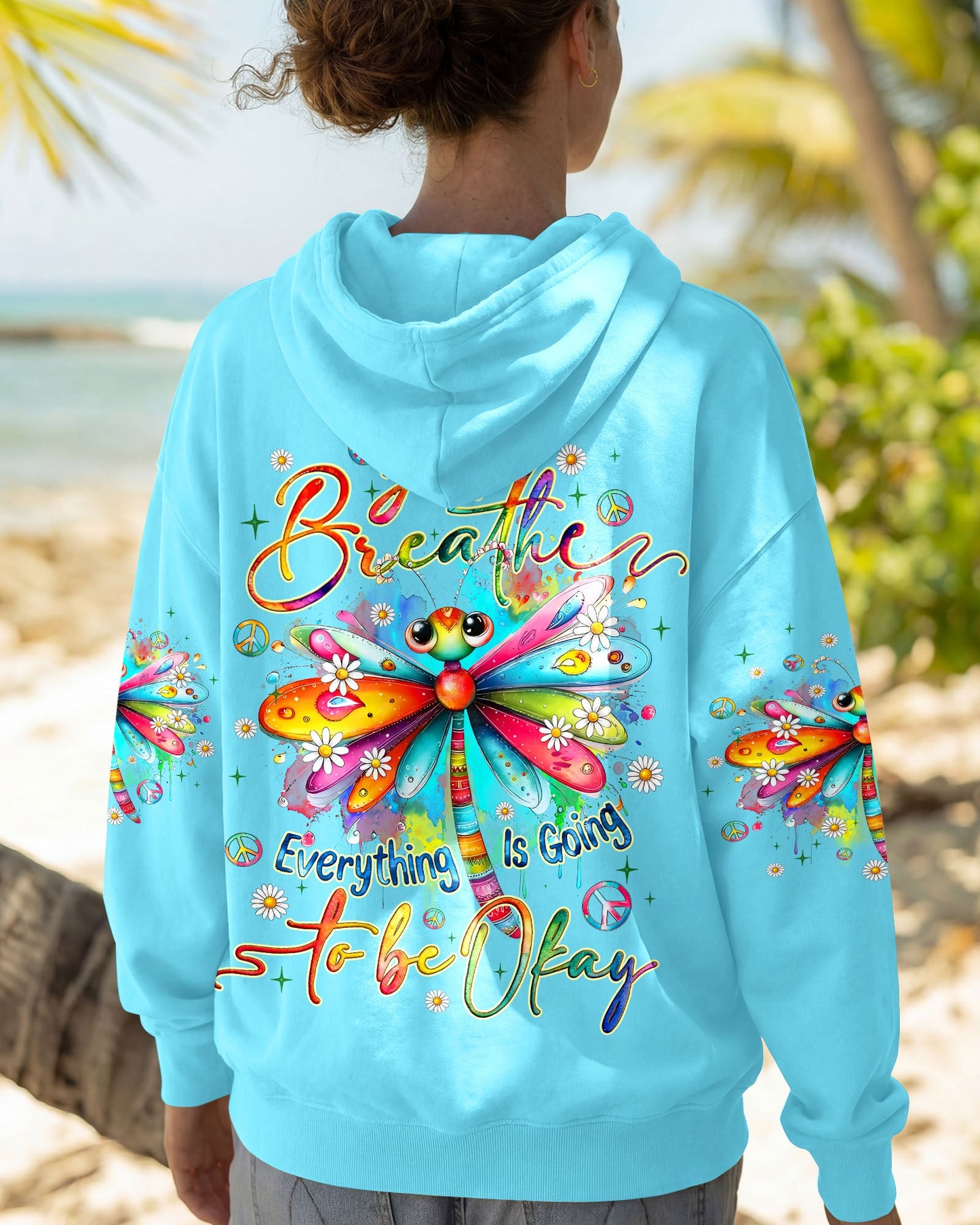 JUST BREATHE DRAGONFLY ALL OVER PRINT - TYQY3005261