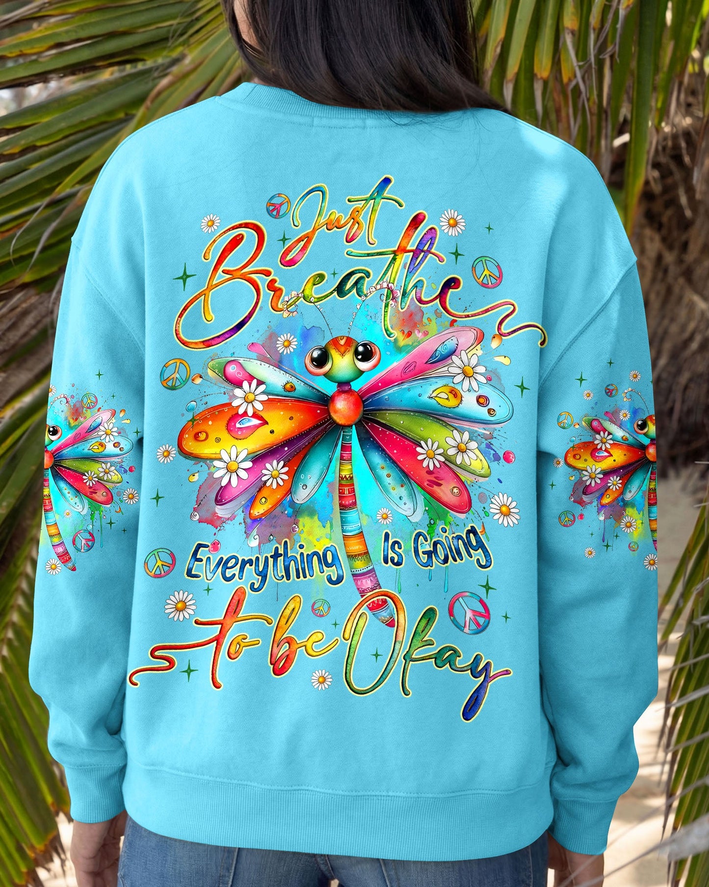 JUST BREATHE DRAGONFLY ALL OVER PRINT - TYQY3005261