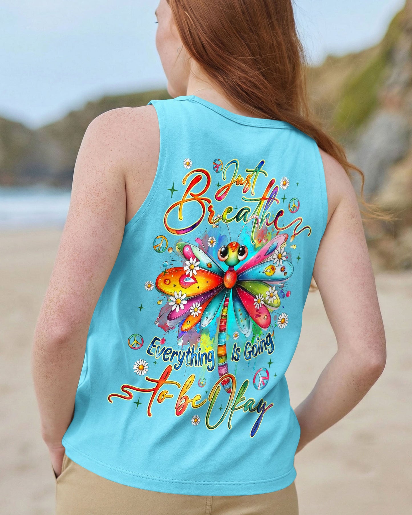 JUST BREATHE DRAGONFLY ALL OVER PRINT - TYQY3005261