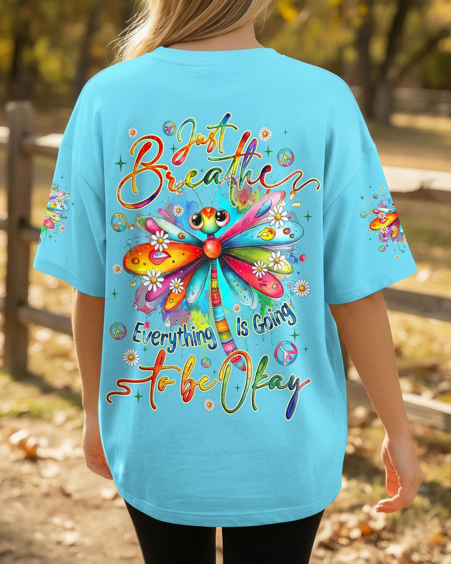 JUST BREATHE DRAGONFLY ALL OVER PRINT - TYQY3005261