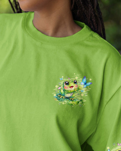 WHISPER WORDS OF WISDOM LET IT BE FROG ALL OVER PRINT - TYQY3006261