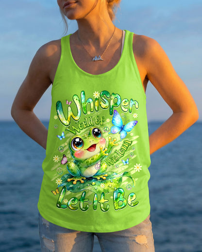 WHISPER WORDS OF WISDOM LET IT BE FROG ALL OVER PRINT - TYQY3006261