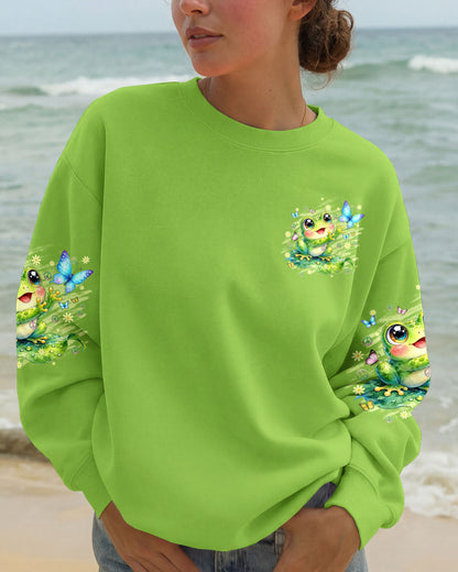 WHISPER WORDS OF WISDOM LET IT BE FROG ALL OVER PRINT - TYQY3006261