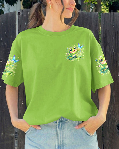 WHISPER WORDS OF WISDOM LET IT BE FROG ALL OVER PRINT - TYQY3006261