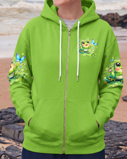 WHISPER WORDS OF WISDOM LET IT BE FROG ALL OVER PRINT - TYQY3006261