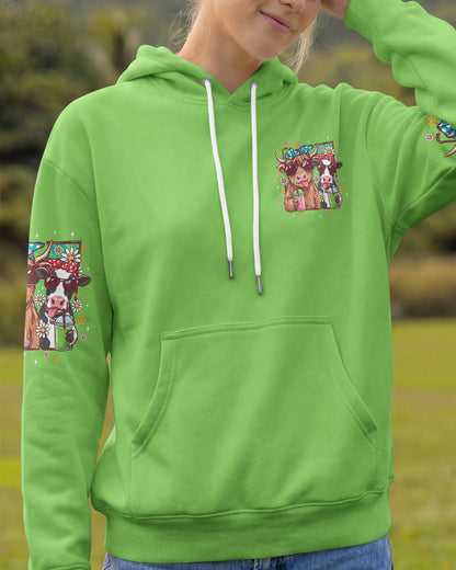 GOOD TIMES CRAZY FRIENDS COW ALL OVER PRINT - TYQY3006263