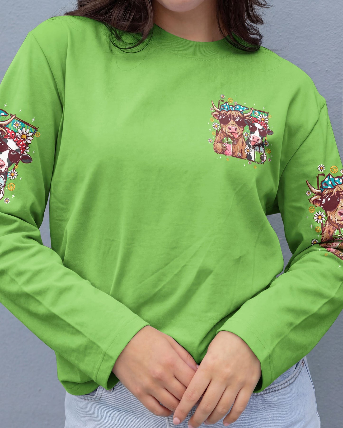 GOOD TIMES CRAZY FRIENDS COW ALL OVER PRINT - TYQY3006263