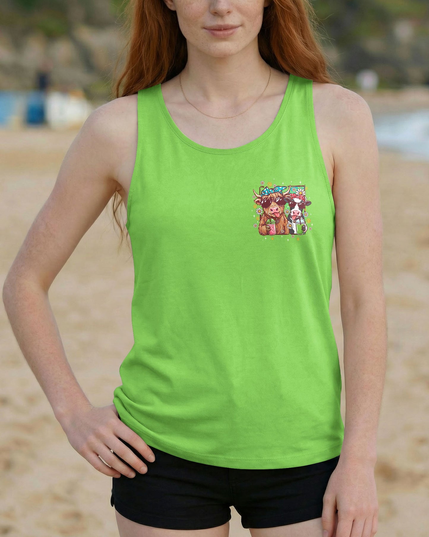 GOOD TIMES CRAZY FRIENDS COW ALL OVER PRINT - TYQY3006263