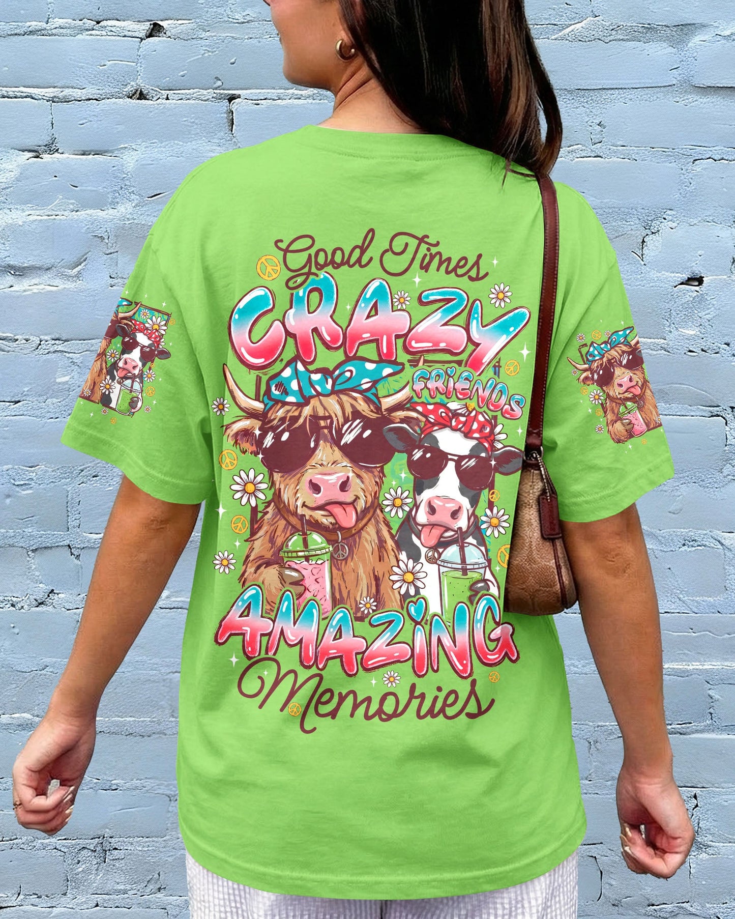 GOOD TIMES CRAZY FRIENDS COW ALL OVER PRINT - TYQY3006263