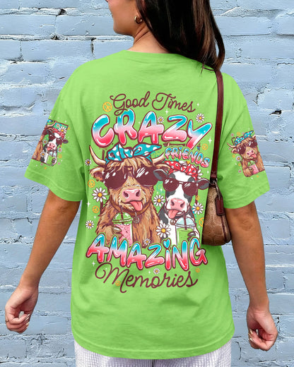 GOOD TIMES CRAZY FRIENDS COW ALL OVER PRINT - TYQY3006263