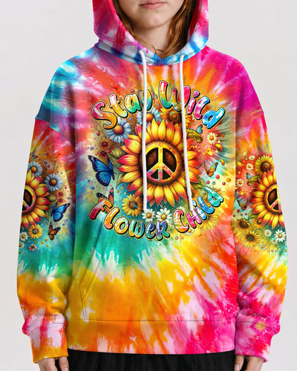 STAY WILD FLOWER CHILD TIE DYE KIDS ALL OVER PRINT - TYTM1912232