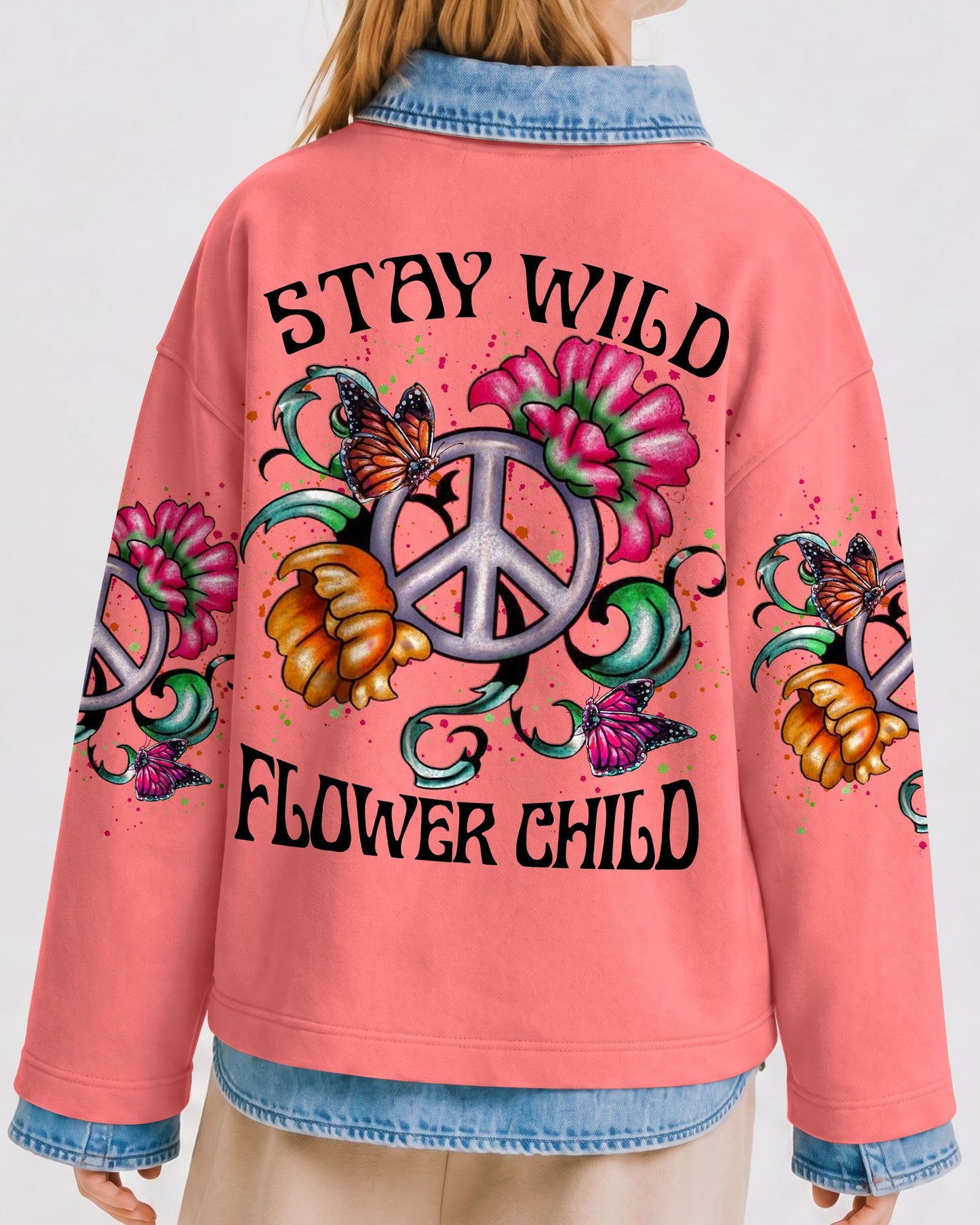 STAY WILD FLOWER CHILD KIDS ALL OVER PRINT - YHLN1812233