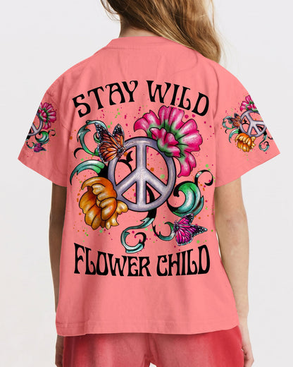 STAY WILD FLOWER CHILD KIDS ALL OVER PRINT - YHLN1812233