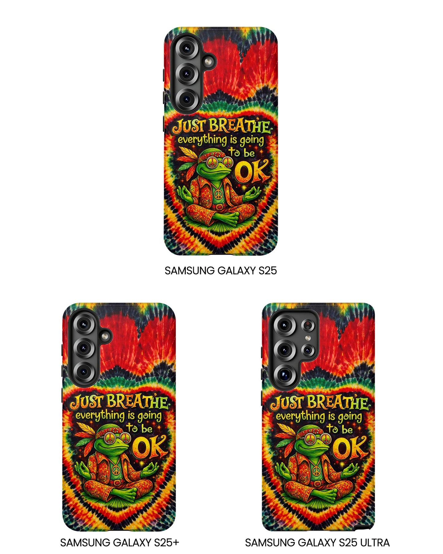 JUST BREATHE FROG SWIRL PHONE CASE  - KMTM2304262